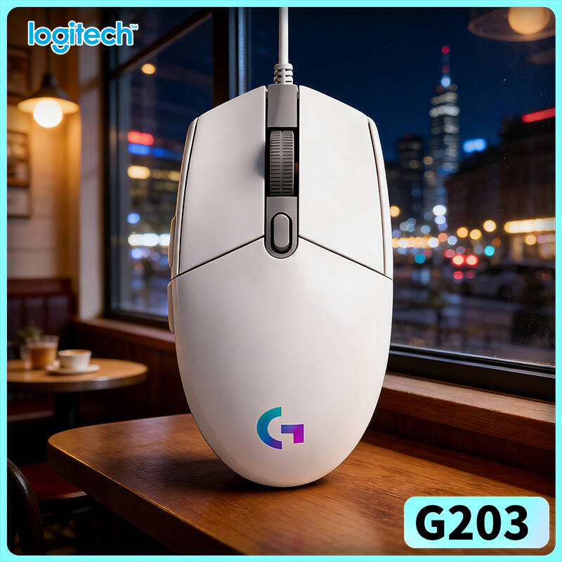 Logitech Mouse G203 - ماوس ألعاب لوجيتك G203 سلكي بإضاءة