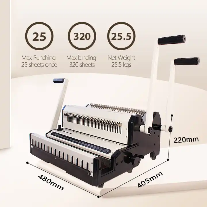 Binding Machine Comb - آلة تجليد بمشبك سلكي، تثقيب 25