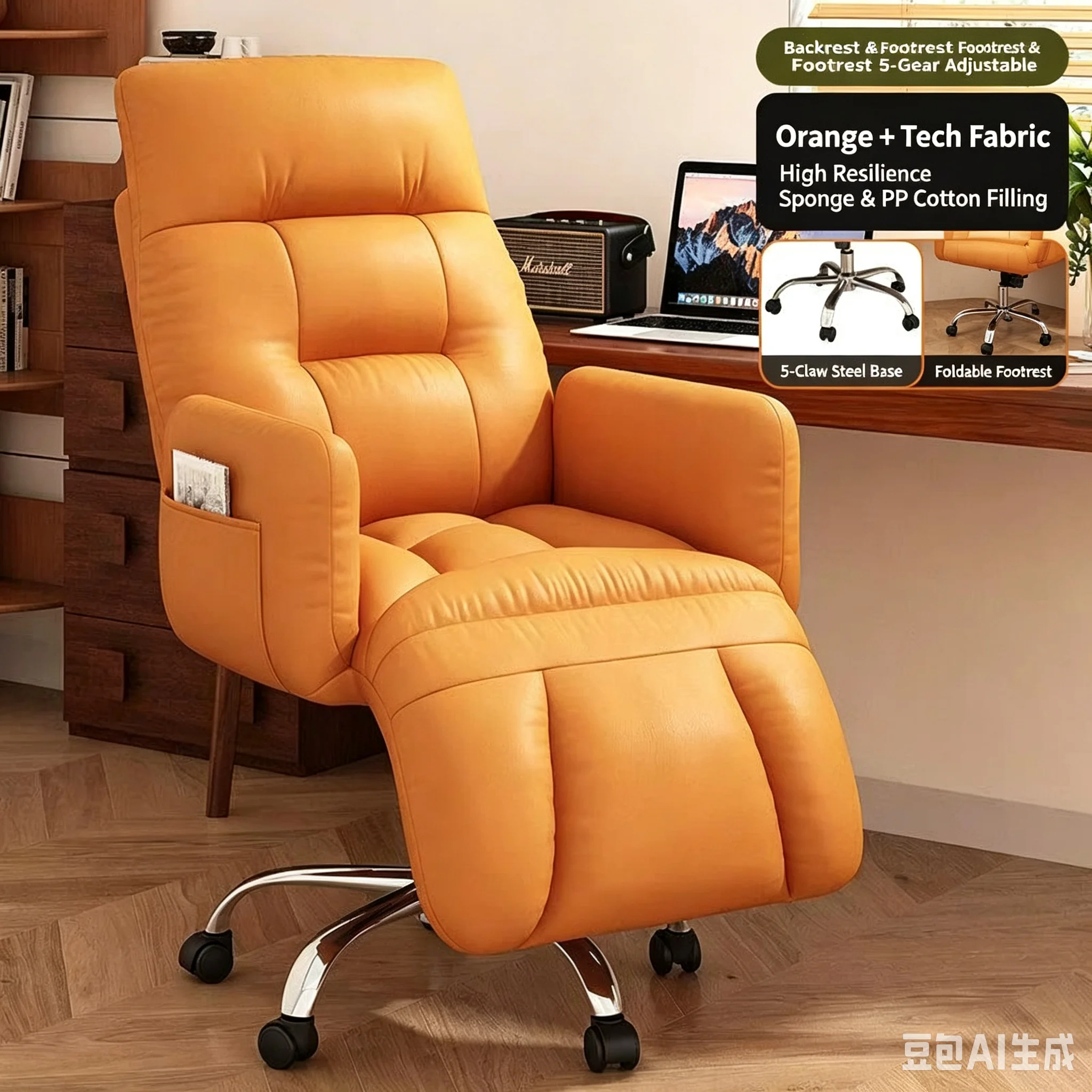 كرسي مكتب قابل للتعديل بخمس سر - مراجعة Office Tech Gear وسعره