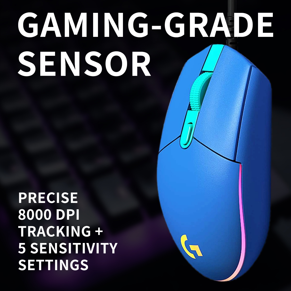 فأرة ألعاب سلكية Logitech G203 - مراجعة Logitech Mouse G203 وسعره