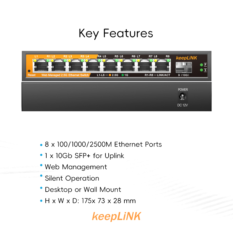 محول إيثرنت مُدار من KeepLiNK  - مراجعة Power Over Ethernet وسعره