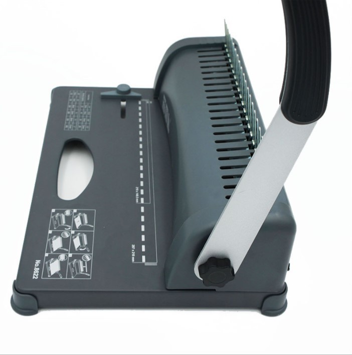 آلة تجليد يدوية بمشبك مطاطي ذو - مراجعة Binding Machine Comb وسعره